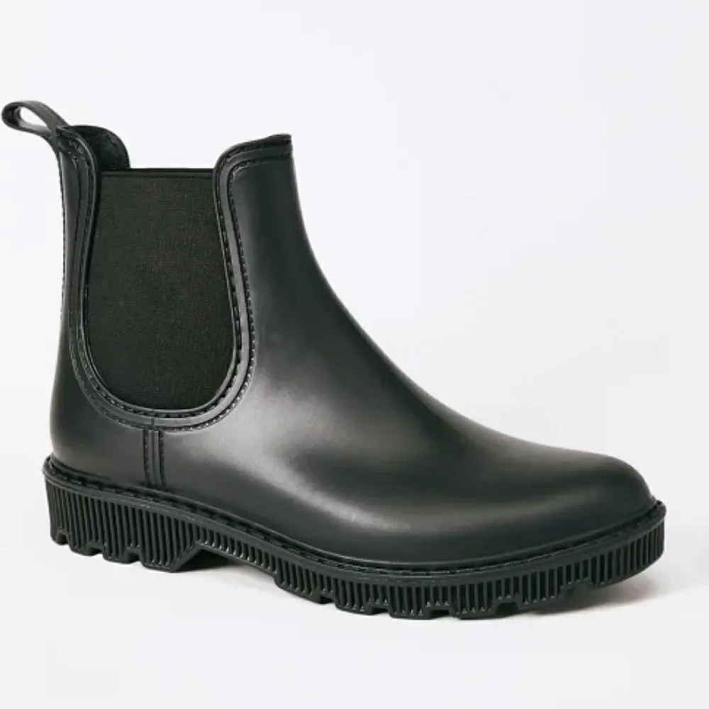 JUST FAB - DIXIE RAIN BOOT in Black